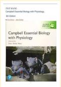 TEST BANK&colon; Campbell Essential Biology with Physiology&comma; 6th Edition by Eric Simon latest edition 2026