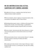 NR 503 MIDTERM EXAM 2026 ACTUAL QUESTIONS WITH VERIFIED ANSWERS