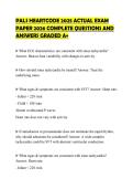 PALS HEARTCODE 2025 ACTUAL EXAM PAPER 2026 COMPLETE QUESTIONS AND ANSWERS GRADED A&plus;
