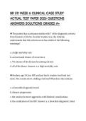 NR 511 WEEK 6 CLINICAL CASE STUDY ACTUAL TEST PAPER 2026 QUESTIONS ANSWERS SOLUTIONS GRADED A&plus;