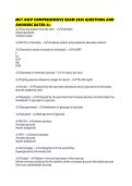 MLT ASCP COMPREHENSIVE EXAM 2026 QUESTIONS AND ANSWERS RATED