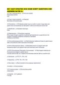MLT ASCP UPDATED 2026 EXAM SCRIPT QUESTIONS AND ANSWERS RATED
