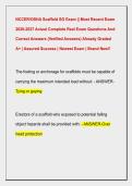 NCCER&sol;OSHA Scaffold SG Exam &vert;&vert; Most Recent Exam  2026-2027 Actual Complete Real Exam Questions And  Correct Answers &lpar;Verified Answers&rpar; Already Graded  A&plus; &vert; Assured Success &vert; Newest Exam &vert; Brand New&excl;&excl; 
