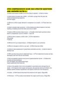 CPEN COMPREHENSIVE EXAM 2026 UPDATED QUESTIONS AND ANSWERS RATED