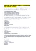 NURS 3365 MAIN EXAMINATION 2026 SET QUESTIONS AND ANSWERS RATED