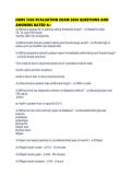 NURS 3365 EVALUATION EXAM 2026 QUESTIONS AND ANSWERS RATED