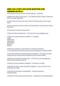 NURS 3365 LATEST 2026 EXAM QUESTIONS AND ANSWERS RATED 