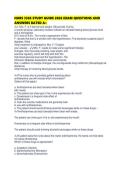 NURS 3365 STUDY GUIDE 2026 EXAM QUESTIONS AND ANSWERS RATED 