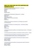 NURS 3365 CORE EXAM 2026 TEST QUESTIONS AND ANSWERS RATED