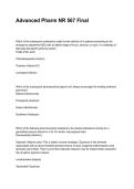 Advanced Pharm NR 567 Final NEWEST 2026&sol;2027 ACTUAL EXAM COMPLETE QUESTIONS AND CORRECT DETAILED ANSWERS &lpar;VERIFIED ANSWERS&rpar; &vert;ALREADY GRADED A&plus;&vert;&vert;BRAND NEW&excl;&excl;