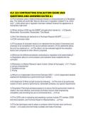 CLC 222 CONTRACTING EVALUATION EXAM 2026 QUESTIONS AND ANSWERS RATED