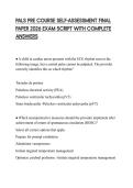 PALS PRE COURSE SELF-ASSESSMENT FINAL PAPER 2026 EXAM SCRIPT WITH COMPLETE ANSWERS
