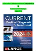 TEST BANK FOR CURRENT MEDICAL DIAGNOSIS AND TREATMENT 2023&sol;2024 62ND EDITION BY BY MAXINE PAPADAKIS EXAM QUESTIONS AND COMPLETE 100&percnt; VERIFIED ANSWERS WITH WELL EXPLAINED RATIONALES GRADED A&plus; LATEST UPDATE 2024 ALREADY PASSED&excl;&excl;&excl;&excl;&excl;&excl;&excl;WITH 100&percnt; GUARANTEED SUC