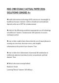 NSG 3180 EXAM 2 ACTUAL PAPER 2026 SOLUTIONS GRADED A&plus;