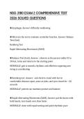 NSG 3180 EXAM 2 COMPREHENSIVE TEST 2026 SOLVED QUESTIONS