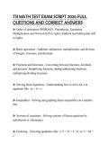 TSI MATH TEST EXAM SCRIPT 2026 FULL QUESTIONS AND CORRECT ANSWERS