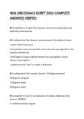 NSG 3180 EXAM 2 SCRIPT 2026 COMPLETE ANSWERS VERIFIED