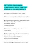 TURF PEST CONTROL 3B KANSAS COMMERCIAL APPLICATOR EXAM SCRIPT 2026 UPDATED SOLUTIONS GRADED A&plus;