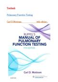 Test Bank for Ruppel's Manual of Pulmonary Function Testing 11th Edition &lpar;Mottram&comma; 2026&rpar; &comma;All Chapters&period;