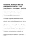 NSG 516 TINA HEENT SHADOW HEALTH COMPREHENSIVE ASSESSMENT 2026 COMPLETE QUESTIONS CORRECT ANSWERS