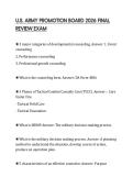 U&period;S&period; ARMY PROMOTION BOARD 2026 FINAL REVIEW EXAM