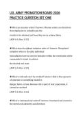 U&period;S&period; ARMY PROMOTION BOARD 2026 PRACTICE QUESTION SET ONE