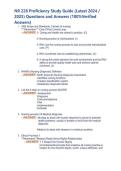 NR 228 Proficiency Study Guide &lpar;Latest 2024 &sol; 2025&rpar; Questions and Answers &lpar;With 100&percnt; Verified Answers&rpar;