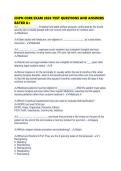 CHPN CORE EXAM 2026 TEST QUESTIONS AND ANSWERS RATED