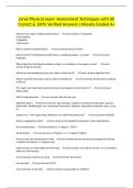 Jarvis Physical exam -Assessment Techniques with All Correct & 100&percnt; Verified Answers &vert;Already Graded A&plus;