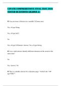 UIPATH COMPREHENSIVE FINAL TEST 2026 TESTED QUESTIONS GRADED A&plus;