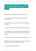 UIPATH PRACTICE EXAM SCRIPT 2026 QUESTIONS WITH SOLUTIONS ALREADY PASSED