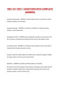 INST 301 TEST 1 QUESTIONS WITH COMPLETE ANSWERS 
