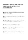 KANSAS MPJE PRACTICE EXAM COMPLETE QUESTIONS AND VERIFIED ANSWERS GUARANTEED PASS