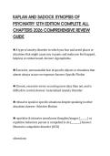 KAPLAN AND SADOCK SYNOPSIS OF PSYCHIATRY 12TH EDITION COMPLETE ALL CHAPTERS 2026 COMPREHENSIVE REVIEW GUIDE