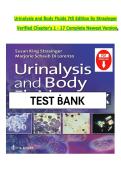 Urinalysis and Body Fluids &ndash; 7th Edition by Strasinger &ndash; Verified Complete Test Bank &lpar;Chapters 1&ndash;17&rpar;