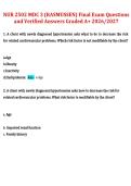 NUR 2502 Multidimensional Care III &lpar;MDC 3&rpar; Final Exam &ndash; Rasmussen University 2026&sol;2027 with Verified Questions and Answers &lpar;Graded A&plus;&rpar;