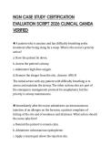 NGN CASE STUDY CERTIFICATION EVALUATION SCRIPT 2026 CLINICAL QANDA VERIFIED