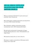 USPS SSA WINDOW CERTIFICATION EVALUATION EXAMS 2026 SOLVED QUESTIONS GRADED A&plus;