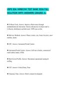 USPS SSA WINDOW TEST BANK 2026 FULL SOLUTION WITH ANSWERS GRADED A&plus;