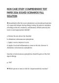 NGN CASE STUDY COMPREHENSIVE TEST PAPER 2026 SOLVED SCENARIOS FULL SOLUTION