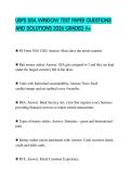 USPS SSA WINDOW TEST PAPER QUESTIONS AND SOLUTIONS 2026 GRADED A&plus;