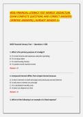WISE FINANCIAL LITERACY TEST NEWEST 2025ACTUAL EXAM COMPLETE QUESTIONS AND CORRECT ANSWERS &lpar;VERIFIED ANSWERS&rpar; &vert;ALREADY GRADED A&plus;