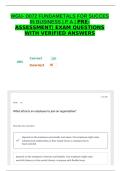 WGU- D072 FUNDAMETALS FOR SUCCES IN BUSINESS &vert; P A &vert; PRE- ASSESSMENT&vert; EXAM QUESTIONS WITH VERIFIED ANSWERS &vert; 2026