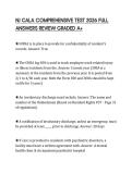 NJ CALA COMPREHENSIVE TEST 2026 FULL ANSWERS REVIEW GRADED A&plus;