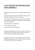 NJ CALA PRACTICE SOLUTION 2026 SOLVED ITEMS CONFIRMED A