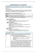 samenvatting methodologie van onderzoek 