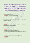 PHARMACOLOGY ATI PROCTORED ACTUAL EXAM NEWEST VERSION 2025-2026 WITH NGN FORMAT QUESTION AND CORRECT DETAILED ANSWERS WITH RATIONALES GRADED A&plus;