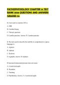 PATHOPHYSIOLOGY CHAPTER 14 TEST BANK 2026 QUESTIONS AND ANSWERS GRADED A&plus;
