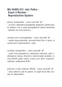 MU NURS 611 Adv Patho - Exam 4 Review - Reproductive System&period;pdf