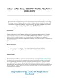 NR 327 Edapt - Health Promotion & Pregnancy &vert; Maternal-Newborn Nursing Review